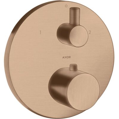 Hansgrohe Axor Uno Thermostat - 2 Verbraucher - Brushed Red Gold Hansgrohe Axor Uno Thermostat - 2 Verbraucher - Brushed Red Gold