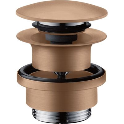 Hansgrohe Axor Ablaufventil - Brushed Red Gold - Push-Open - 51300 Hansgrohe Axor Ablaufventil - Brushed Red Gold - Push-Open - 51300