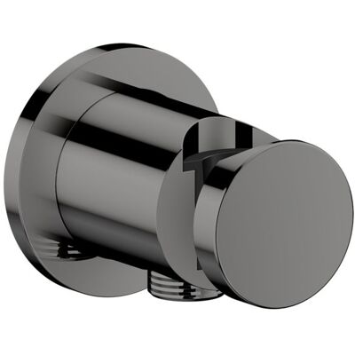 Hansgrohe AXOR One Portereinheit 48780330 rund, G 1/2, integrierte Brausehaltefunktion, polished black chrome Hansgrohe AXOR One Portereinheit 48780330 rund, G 1/2, integrierte Brausehaltefunktion, polished black chrome
