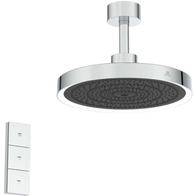 Ideal Standard A7891AA 3-Funktion Regenbrause mit LED-Lichtring - Dusche Ideal Standard A7891AA 3-Funktion Regenbrause mit LED-Lichtring - Dusche
