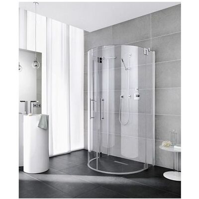 Kermi Pasa XP Halbkreis-Duschkabine - 8mm Glas, Silber Mattglanz, Made in Germany Kermi Pasa XP Halbkreis-Duschkabine - 8mm Glas, Silber Mattglanz, Made in Germany
