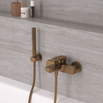 Kludi RENON Brushed Bronze PVD Wannen- und Brausemischer - 42691N175 Kludi RENON Brushed Bronze PVD Wannen- und Brausemischer - 42691N175