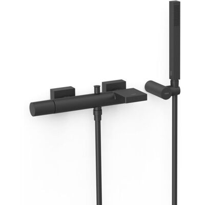 Tres Wandmontierter Badewannen- und Duscharmatur - Schwarz Matt Tres Wandmontierter Badewannen- und Duscharmatur - Schwarz Matt