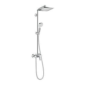 Hansgrohe Crometta E 240 Showerpipe   27284000 chrom, 1jet, 24 x 24 cm, mit Einhebelmischer