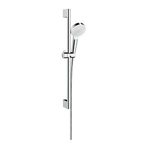 Hansgrohe Crometta 1jet Brauseset 26554400 weiss chrom, green 6 l/min, 65 cm Stange