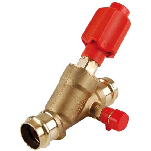 Aalberts Sepp sps Press-Freistromventil TW0022230 DN 20, 22 mm, mit Entleerung, EPDM O-Ring, DR-Messing