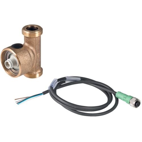 Geberit Temperatur-/Volumenstromsensor 616225001 0,9 - 15 l/min, für Gebäudetechnik, Rotguss
