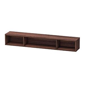 Duravit L-Cube Regalelement LC120002121 80 x 14 cm, nussbaum dunkel, 3 Fächer, horizontal