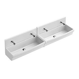 Villeroy und Boch Villeroy & Boch Reihenwaschanlage O.Novo 68200001 100 x 20,5 x 41,5 cm, weiss alpin