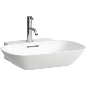 LAUFEN Waschtisch INO 560x450, 1 Hahnloch mittig, mit Überlauf, weiß mit LCC, 81030.2, 8103024001041 H8103024001041