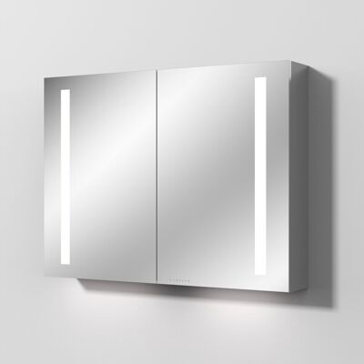 Sanipa Reflection Aluminium-Spiegelschrank ALEX 100 mit LED-Beleuchtung Sanipa Reflection Aluminium-Spiegelschrank ALEX 100 mit LED-Beleuchtung