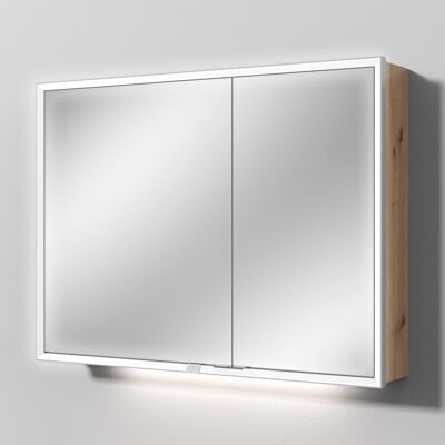 Sanipa Reflection Eiche Natural-Touch LED Badezimmer-Spiegelschrank - Badezimmer Spiegelschrank Sanipa Reflection Eiche Natural-Touch LED Badezimmer-Spiegelschrank - Badezimmer Spiegelschrank
