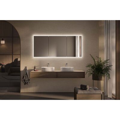 Schneider GLOW D2W Spiegelschrank - 3 Türen, 1213x136x736mm - Spiegelschrank Schneider GLOW D2W Spiegelschrank - 3 Türen, 1213x136x736mm - Spiegelschrank