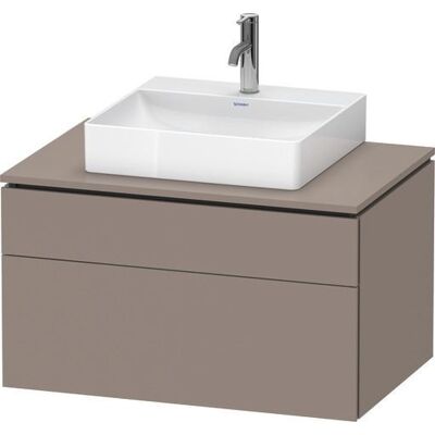 Duravit L-Cube Wandhängender Basalt Waschtisch - Waschtischunterschrank Duravit L-Cube Wandhängender Basalt Waschtisch - Waschtischunterschrank