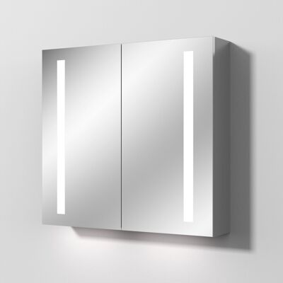 Sanipa Reflection Aluminium-Spiegelschrank ALEX 80 - LED-Beleuchtung Sanipa Reflection Aluminium-Spiegelschrank ALEX 80 - LED-Beleuchtung