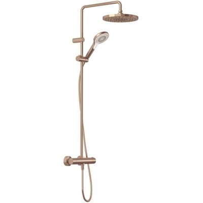 KLUDI-DIVE Dive X 3S Thermostat Dual Shower System Brushed bronze PVD 69067N1-00 KLUDI-DIVE Dive X 3S Thermostat Dual Shower System Brushed bronze PVD 69067N1-00