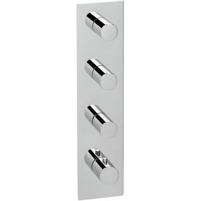 Herzbach Herzbach XL Thermostatmodul - Quadratisches Bedienfeld - Chrom Herzbach Herzbach XL Thermostatmodul - Quadratisches Bedienfeld - Chrom