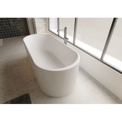 Riho Weiße Freistehende Ovale Badewanne - 170x72 - Modernes Design Riho Weiße Freistehende Ovale Badewanne - 170x72 - Modernes Design