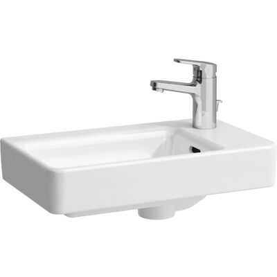 Laufen Weiß Badezimmerbecken - Kompakt, linksseitiger Abfluss, Überlauf, 48x28cm Laufen Weiß Badezimmerbecken - Kompakt, linksseitiger Abfluss, Überlauf, 48x28cm