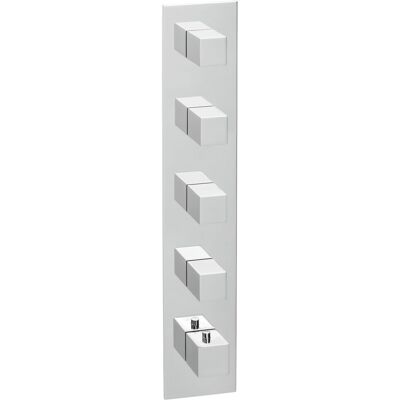 Herzbach Logic XL Universal Thermostat-Modul - Eckige Griffe, Chrom Herzbach Logic XL Universal Thermostat-Modul - Eckige Griffe, Chrom