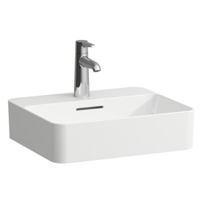Laufen Weiße Keramik Waschtisch - 1 Hahnloch, Überlauf, 450x380 - Waschbecken Laufen Weiße Keramik Waschtisch - 1 Hahnloch, Überlauf, 450x380 - Waschbecken
