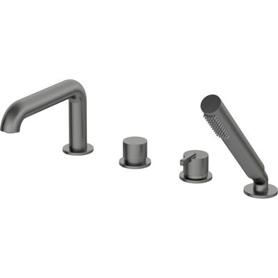 Deante Modell NB1BQS_D14M1 Titanium 4-Loch Wannenmischer - Badewannen- und Duschset Deante Modell NB1BQS_D14M1 Titanium 4-Loch Wannenmischer - Badewannen- und Duschset