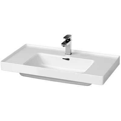 Cersanit Crea Waschbecken - 80 cm, Überlauf, Armaturloch - Waschbecken Cersanit Crea Waschbecken - 80 cm, Überlauf, Armaturloch - Waschbecken