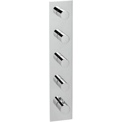 Herzbach Logic XL Universal-Thermostat-Modul - Quadratische Chrom-Armaturenblende Herzbach Logic XL Universal-Thermostat-Modul - Quadratische Chrom-Armaturenblende