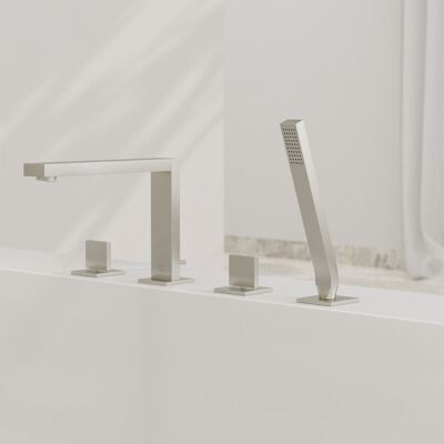 Steinberg Serie 160 Wannen-4-Loch-Armatur - 210 mm Ausladung Steinberg Serie 160 Wannen-4-Loch-Armatur - 210 mm Ausladung