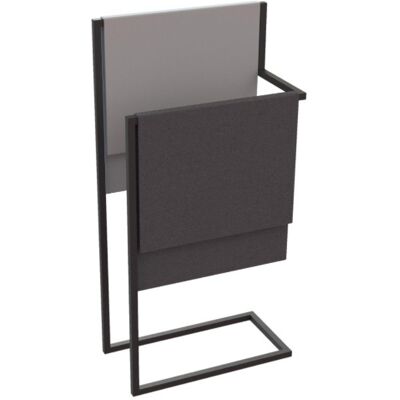Neuesbad Serie 10 Black doppelter Handtuchständer, Standmontage, schwarz matt, Material Edelstahl NB1DEADMN6221 Neuesbad Serie 10 Black doppelter Handtuchständer, Standmontage, schwarz matt, Material Edelstahl NB1DEADMN6221