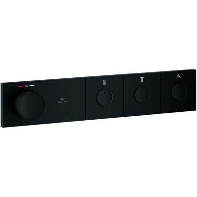 Grohe Unterputz-Thermostat Grohtherm Aqua Tiles, 106866 FMS 3 ASV phantom black, 106866KF00 106866KF00 Grohe Unterputz-Thermostat Grohtherm Aqua Tiles, 106866 FMS 3 ASV phantom black, 106866KF00 106866KF00