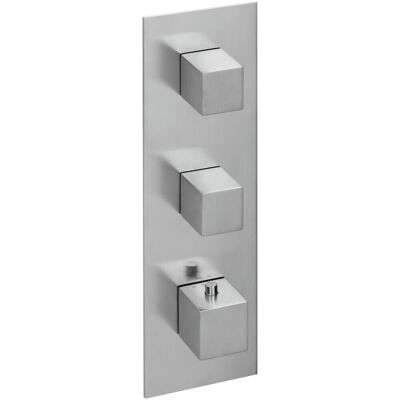 Herzbach Herzbach LOGIC XL 2 Thermostat-Modul - Eckige Abdeckung - Edelstahl gebürstet Herzbach Herzbach LOGIC XL 2 Thermostat-Modul - Eckige Abdeckung - Edelstahl gebürstet