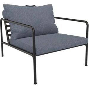 Houe Avon Outdoor Loungesessel schwarz sky graublau