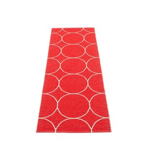 pappelina Boo Outdoor-Teppich - red / vanilla 70 x 200cm