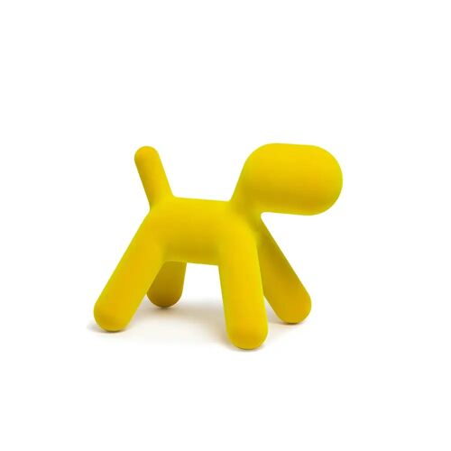 Magis Me Too Puppy Velvet L Kinderstuhl (H 55,5cm) gelb irisierend