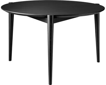 FDB Møbler D102 Søs Coffee Table Ø 70cm Couchtisch Eiche schwarz