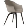 Gubi Bat Dining Chair Stuhl, Holzbeine Eiche dunkel lackiert new beige