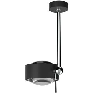 Top Light Puk Maxx Side Single Deckenleuchte schwarz matt-chrom    LED   Linse klar / Linse klar   30cm