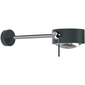 Top Light Puk Maxx Side Single Wandleuchte anthrazit matt-chrom    20cm   Linse klar / Linse matt   LED