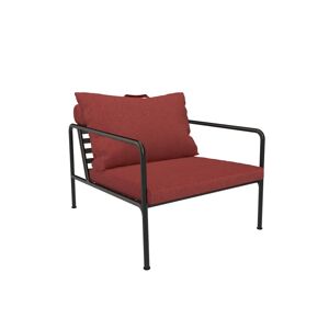 Houe Avon Outdoor Loungesessel schwarz rot scarlet