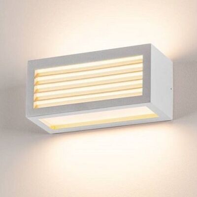 SLV BOX-L Weiße Außen-Wandleuchte - E27, 18W, IP54 SLV BOX-L Weiße Außen-Wandleuchte - E27, 18W, IP54