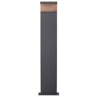 HEITRONIC Manao Außenstandlampe - IP65, 100cm, Anthrazit, Holzdekor HEITRONIC Manao Außenstandlampe - IP65, 100cm, Anthrazit, Holzdekor