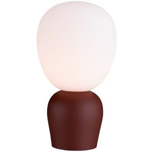 BELID Lampen & Leuchten Belid Buddy Tischleuchte rostfarben Glas opal G9 BELID Lampen & Leuchten Belid Buddy Tischleuchte rostfarben Glas opal G9