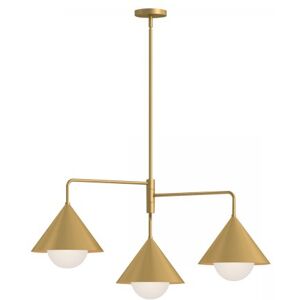 Elstead Lighting Remyck Pendelleuchte 3-flammig Gebürstetes Gold Elstead Lighting Remyck Pendelleuchte 3-flammig Gebürstetes Gold