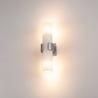 SLV DENA 2 Wandleuchte - Satin Glas, Aluminium, 2xE14 Max 40W SLV DENA 2 Wandleuchte - Satin Glas, Aluminium, 2xE14 Max 40W