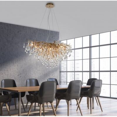 Paul Neuhaus Icicle Antikmessing 10-Licht Pendelleuchte - Kronleuchter Paul Neuhaus Icicle Antikmessing 10-Licht Pendelleuchte - Kronleuchter