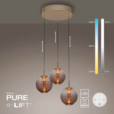 Paul Neuhaus 2222-97 PURE E-Infinity Pendelleuchte bronce 3-flammig Paul Neuhaus 2222-97 PURE E-Infinity Pendelleuchte bronce 3-flammig