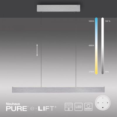 Paul Neuhaus 2570-95 PURE E-MOTION LED Pendelleuchte diamond (alu) höhenverstellbar Paul Neuhaus 2570-95 PURE E-MOTION LED Pendelleuchte diamond (alu) höhenverstellbar