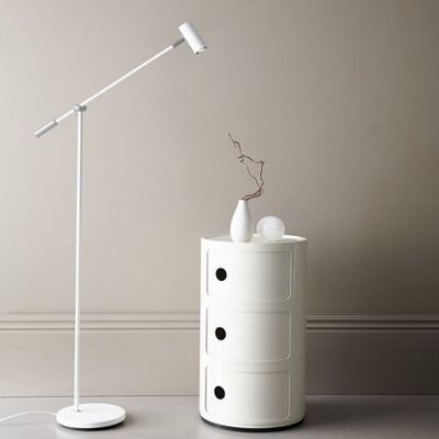 BELID Lampen & Leuchten BELID Leuchten No. 375336 Stehleuchte Cato Weiss GU4 134cm dimmbar BELID Lampen & Leuchten BELID Leuchten No. 375336 Stehleuchte Cato Weiss GU4 134cm dimmbar