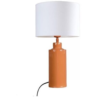 PR Home 4163234-FR01 Tischleuchte Solo Orange Stoffschirm Weiß 55cm PR Home 4163234-FR01 Tischleuchte Solo Orange Stoffschirm Weiß 55cm